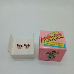 1988 Disney Avon Totally Minnie Mouse Stud Earrings